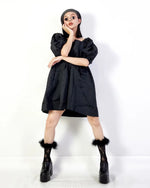 Olivette Black Short Dress