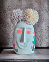 Abstract Face Floral Vase Disdain