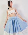 Women Cole White Colour Block Long Skirt