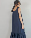 Women Mermaid Navy Sleeveless Maxi Dress