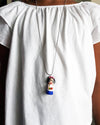 Frida Khalo Necklace and Bracelet Set - Roses & Rhinos