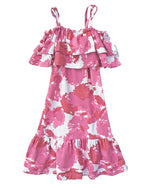 Isabella Clouds Pink Off Shoulder Dress - Roses & Rhinos