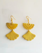 Double fans Drop Earrings