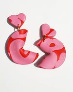 Fortune Cookie Heart Earring