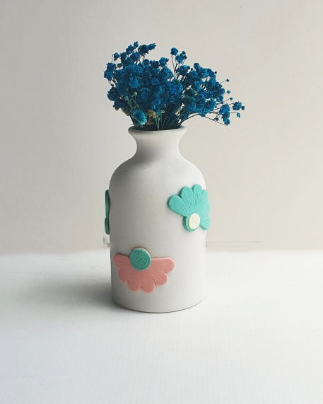 Half Flower Pastel Small Vase