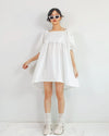 Olivette White Short Dress