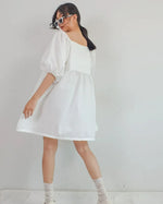 Olivette White Short Dress