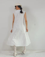 Women Olivia Sleeveless White Midi Dress