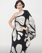 Women One Shoulder Orchid Kaftan