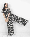 Women Orion Black Flora Jumpsuit