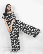 Women Orion Black Flora Jumpsuit