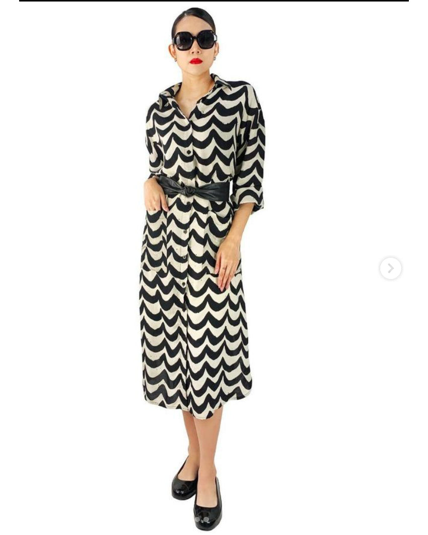 Women Sara Waves Shirt Dress