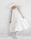 Women Sam Ruffles White Maxi Dress