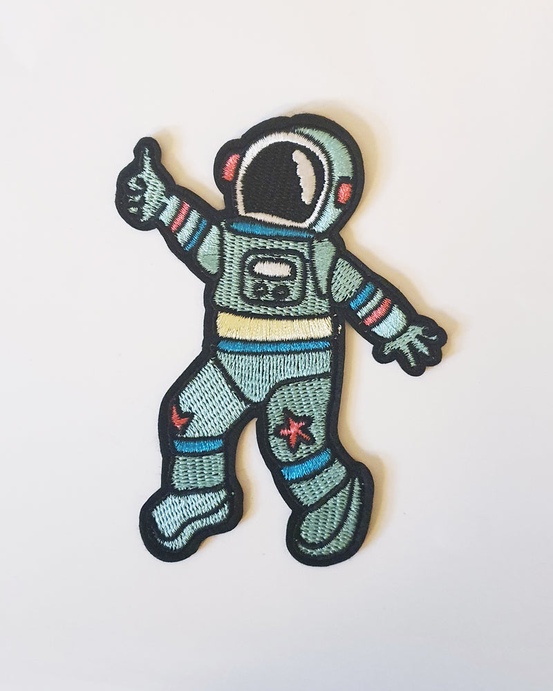 Spaceman Iron On Patch - Roses & Rhinos