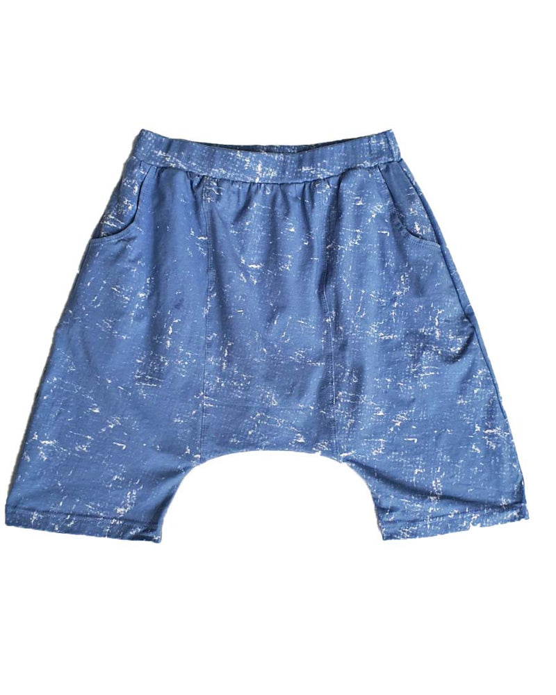 Stones Blue Drop Crotch Shorts - Roses & Rhinos