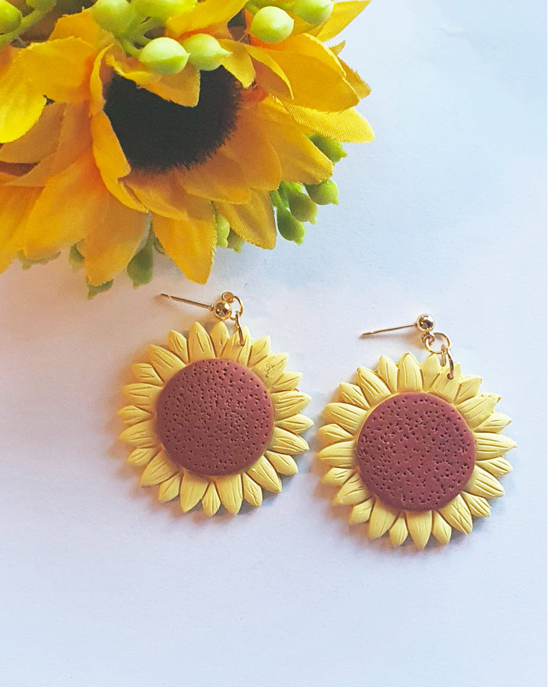 Sunflower Stud Earrings