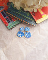 Blue Tile Drop Earrings