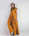 Women Wide Leg Ochre Jumpsuit