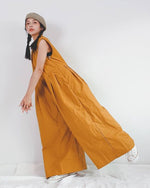 Women Wide Leg Ochre Jumpsuit