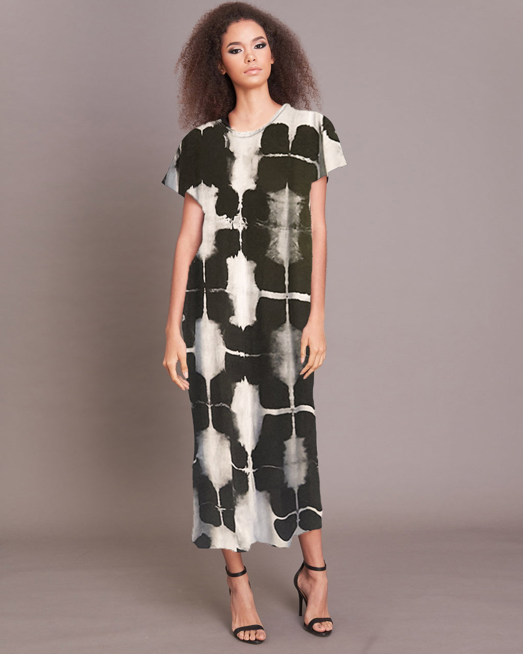Women Tye Dye Straight Dress - Roses & Rhinos