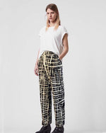 Women Small Check Casual Pants